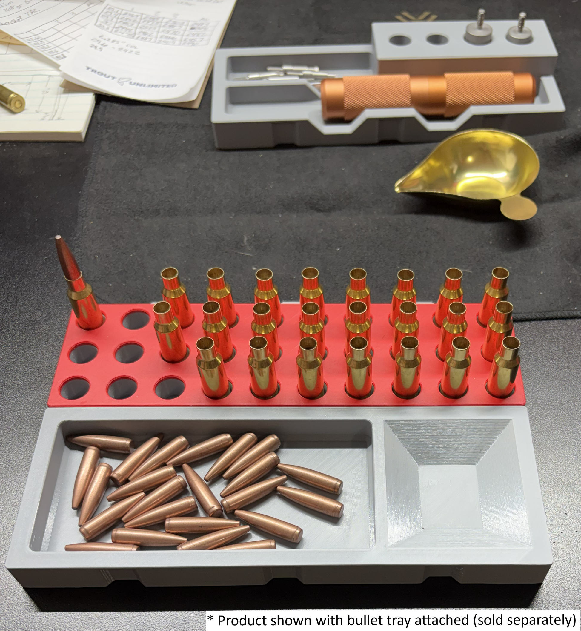 3x10 short block shown with bullet tray (sold separately)